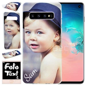 Silicone TPU protective mobile phone case bag for Samsung Galaxy with name photo print - Picture 1 of 213
