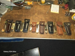 Vintage Rare* Collection 8 BEAUTIFUL Folding Knifes A-1 CONDITIONS/rare Parker - Picture 1 of 24