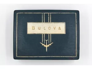Scatola Bulova Vintage N° 247 Jet Clipper Anni 70 Interno Velluto Blu Collezione - Imagen 1 de 5