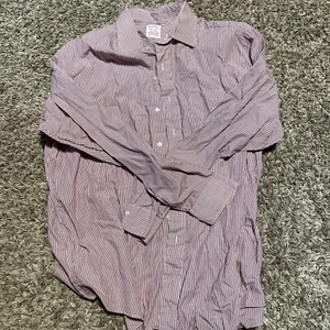 Brooks Brothers Hemd Herren 17-6 Zuckerstange gestreift Button Down - Bild 1 von 4