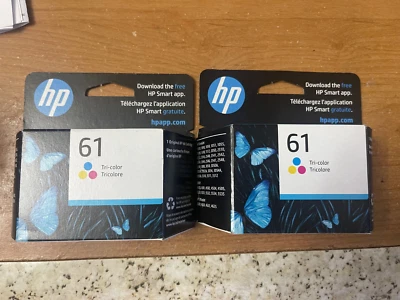 2 GENUINE HP 61 Ink Cartridge   3000 1010 3050 2540 ENVY 5530 4500 exp: 3/25 - Image 1 of 3