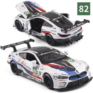 1/32 BMW M8 GTE Metal Diecast Model Car Toys Collection Sound&Light Best Gift - Picture 1 of 14