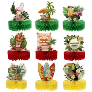 9 Pcs Flamingo Ornament Hawaiian Centerpieces for Tables Banquet - Picture 1 of 11