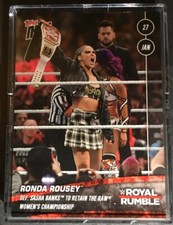 2019 Topps Now WWE Royal Rumble Ronda Rousey #4 Print Run 268 ~ Rare