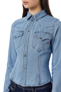 Diesel denim shirt with buttons women - Picture 1 of 11