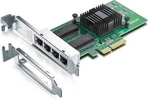 H!Fiber Gigabit 4-Port Network Card Intel I350- - Picture 1 of 6
