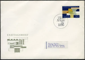 Liechtenstein 1963 Europa Architectural Elements First Day Cover (SC# 379) - Picture 1 of 1