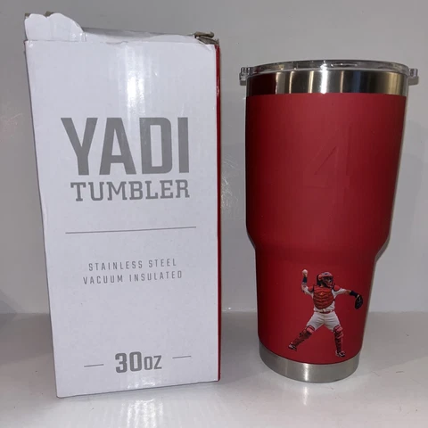 Yadi Molina Red Tumbler SGA STL Cardinals Busch Stadium 2021 Cover