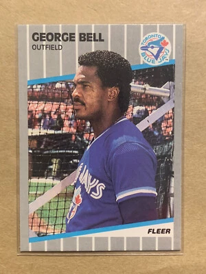1989 Fleer # 226 George Bell Toronto Blue Jays - Image 1 of 2