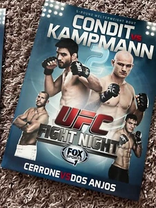 UFC Fight Night PROGRAM | Carlos Condit v Martin Kampmann 2 w/Media Notes Folder - Picture 1 of 7