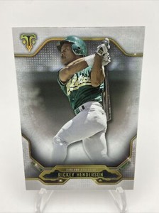 2020 Topps Triple Threads Baseball Rickey Henderson #66 Oakland A’s
