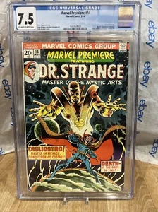 Marvel Premiere #14 Doctor Strange 1974 CGC Off White Pages CGC 7,5 cómic graduado - Imagen 1 de 3