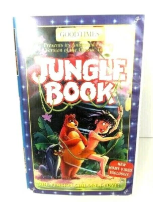 VHS Tape Movies Jungle Book Fern Gully Balto The Jungle Book Lot Of 4 Clam Shell - Image 1 of 4