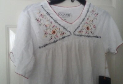 Authentic California Design White Top for Women and Juniors by Cherokee  - Image 1 of 2