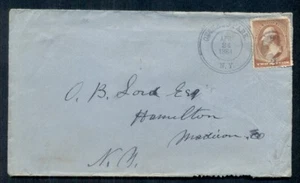 1880 ORCHARD PARK, N.Y. + STAR IN CIRCLE elegante cancelación en 2 ¢ - Imagen 1 de 1