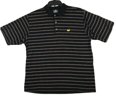 Polo de golf Clubhouse Collection para hombre Masters Augusta National talla L negro Foto 1 de 4