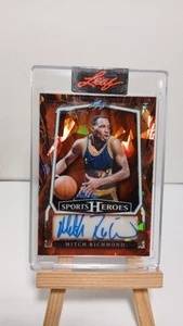 Mitch Richmond Autograph 2025 Leaf Sports Heroes Orange Crystals /6 encased ssp - Picture 1 of 5