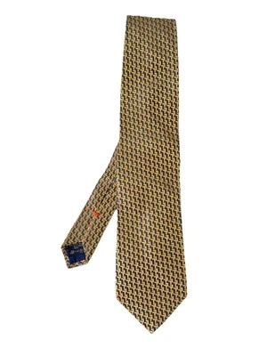 ERMENEGILDO ZEGNA. Corbata de seda de lujo. Color dorado. M en Italia. Ex Con Foto 1 de 4