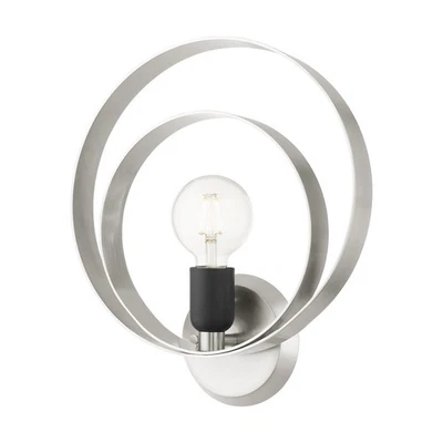 Бра настенное высокое Livex Lighting 46422 Modesto 14 дюймов - никелевое - Изображение 1 из 4