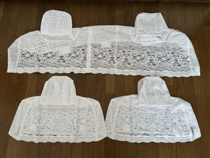 NEW Toyota Genuine Crown JZS151 GS151 15 Series Lace half Seat Cover 1 car JDM - Picture 1 of 10