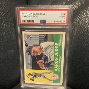 2017 Topps Archives - 1960 Aaron Judge #62 (RC) PSA 9 - Imagen 1 de 5