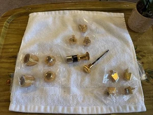 Impala Low rider Gold Plated AirControl Knobs CigaretteLighter Radio LOTof13 NEW - Picture 1 of 24