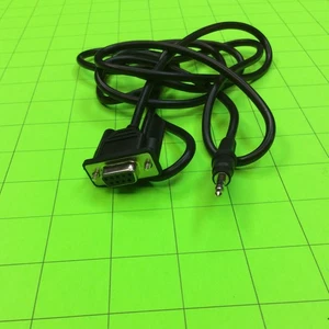 6 Fuß Seriell auf Phono Schwarz Kabel Schnur - Bild 1 von 2