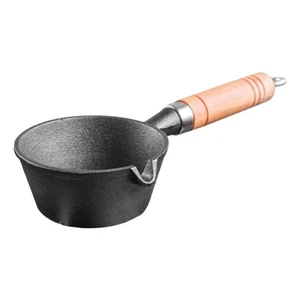 Deep Frying Pan Iron Fryer Pot Household Frying Pot Kitchen Butter Melting Pan - Picture 1 of 12