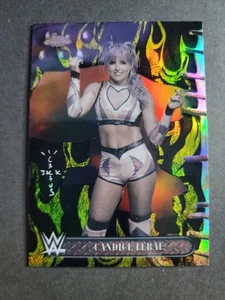 Candice LeRae 2025 Topps Chrome WWE Cactus Jack Black Yellow Refractor - Picture 1 of 2