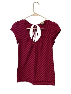 Camiseta vintage Y2k Maurices para mujer talla grande púrpura diagonal rayas Foto 1 de 3