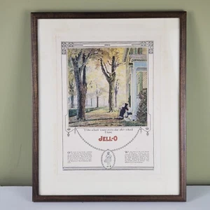 Jell-O ad 1921 Mac Dohal Print "I like school cause every day ..I have jello - Picture 1 of 8