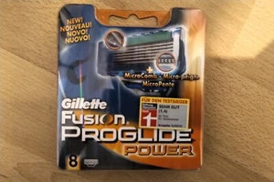GILLETTE Fusion PROGLIDE POWER Pack Rasierer 8 Patronen VINTAGE Original NEU Karton - Bild 1 von 3