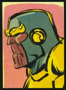 THANOS BAM BOX Geek FAN ART CARD LE 256/2500 VILLAIN AVENGERS OTHELL FLOWERS - Picture 1 of 2