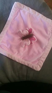 Amy Coe butterfly pink girls lovey security blanket  - Picture 1 of 3