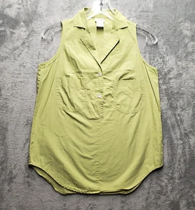 Banana Republic Shirt Womens Small Green Pockets Safari & Travel Button Down - Picture 1 of 9
