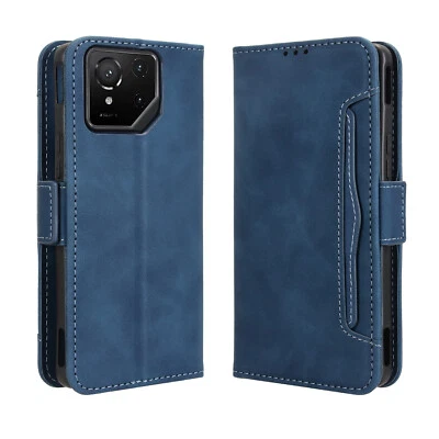 Para Asus ROG Teléfono 9 Pro, Ranura para Tarjeta Separable Cuero Billetera Soporte Estuche Cubierta Foto 1 de 4