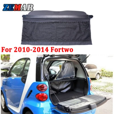 Cubierta de maletero de coche para Smart Fortwo 2008-22 protector de pantalla de seguridad trasero negro Foto 1 de 4