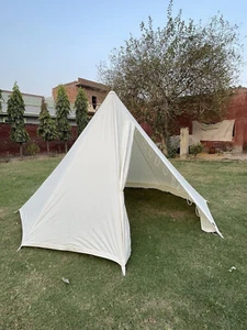 Tienda cónica medieval 3M color natural impermeable para acampar recreación de larpa - Imagen 1 de 4