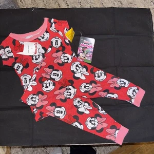 Minnie Mouse Character Toddler Snug-Fit Pajama Set-Red-9M-New With Tags - Picture 1 of 5