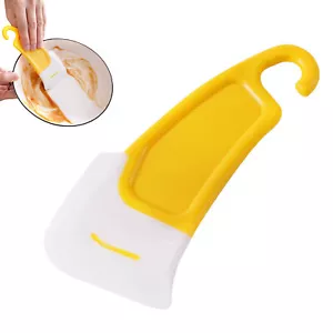 2x Silicone Pan Scraper Non-Stick Dish Cleaning Spatula for Kitchen & Bowl Use - Picture 1 of 12