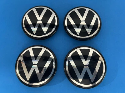 КОМПЛЕКТ ОРИГИНАЛЬНЫХ ЦЕНТРАЛЬНЫХ КОЛПАКОВ VW VOLKSWAGEN ATLAS TIGUAN ARTEON GOLF JETTA PASSAT - Изображение 1 из 4