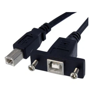 StarTech.com USBPNLBFBM1 1 ft Panel Mount USB Cable B To B - F/M - Picture 1 of 1