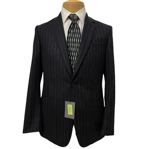 NWT KILGOUR Savile Row London Sports Coat Blue Striped Wool $3,199 Size 38 R - Picture 1 of 10