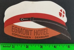 Vintage Egmont Hotel Copenhagen Denmark Travel Label - Picture 1 of 2