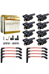 Set of 8 Ignition Coil ACDelco Spark plug Wire for Chevrolet Corvette GMC UF414 - Foto 1 di 7