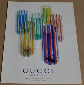 1995 Print Ad Gucci Glassware Beverly Hills North Rodeo Drive CA beauty art - Picture 1 of 1