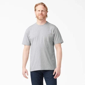 Dickies kurzärmliges schweres T-Shirt mit Tasche.  Dickies Pocket T WS450 HG Heath G - Bild 1 von 3