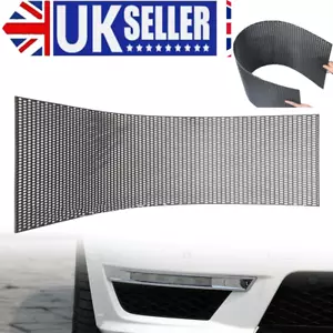 Universal Honeycomb Mesh Grill Plastic Car Bumper Net Vent Racing Grill Black - Picture 1 of 7