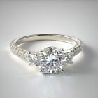 950 Platinum 0.94 Ct IGI / GIA Certified Lab Created Grown Diamond Wedding Rings