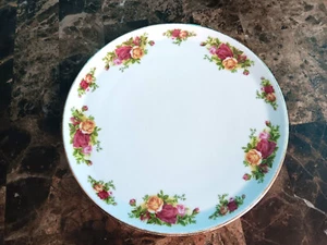 VTG Old Country Roses by Royal Albert cake plate server 11" NEW. - Picture 1 of 10